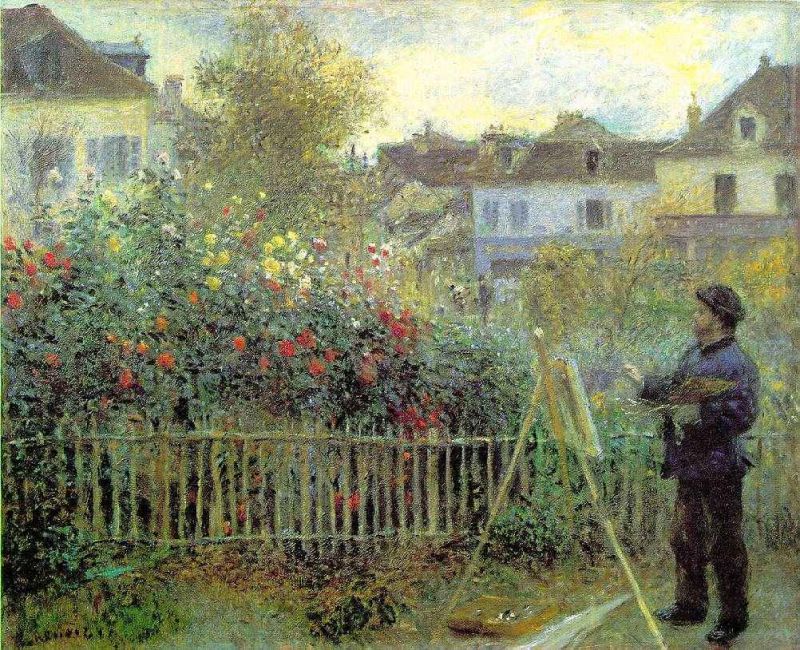 renoir painting in his garden (1873).jpg